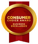 Proud winner of the Consumer Choice Awards for Business Excellence in 2020.